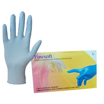 Bezpudrowe diagnostyczne rękawice nitrylowe - FINESOFT®