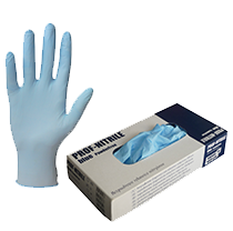 Bezpudrowe jednorazowe rękawiczki - PROF-NITRILE BLUE POWDERFREE